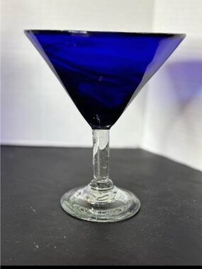 Lot of 5 Different Cobalt Blue Glass Pieces pre-owned
